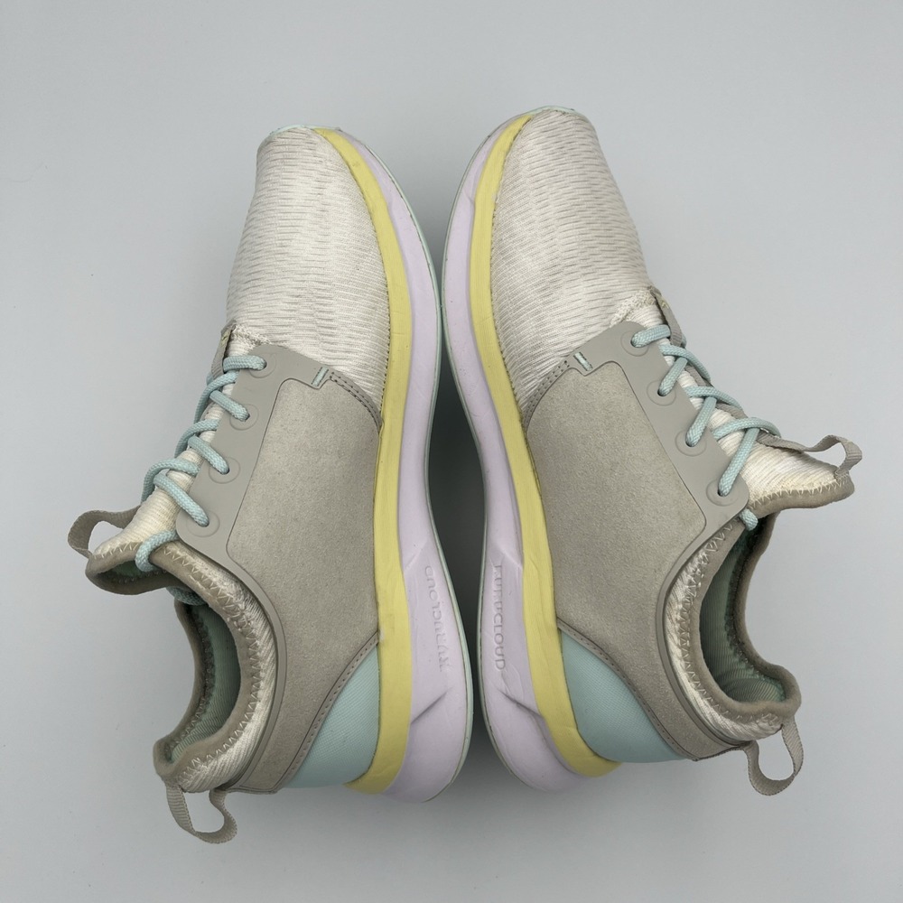 Kuru Atom Cloud Sneakers Womens 8.5 Gray Yellow Lace Up Athletic‎ Running Shoes - Picture 5 of 14
